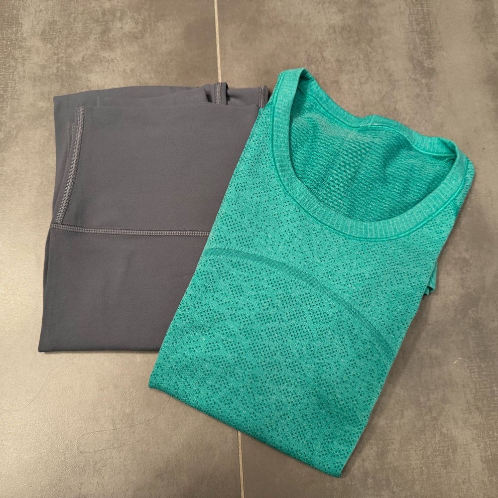 Lululemon Bundle Sz 10 Swiftly Tech Hip Length High Waist Align Pants Length 28” - Picture 7 of 16
